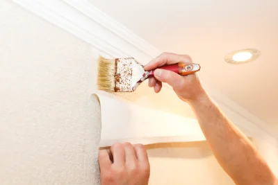Pose de papier peint à Cenves — revêtements muraux et toiles de verre